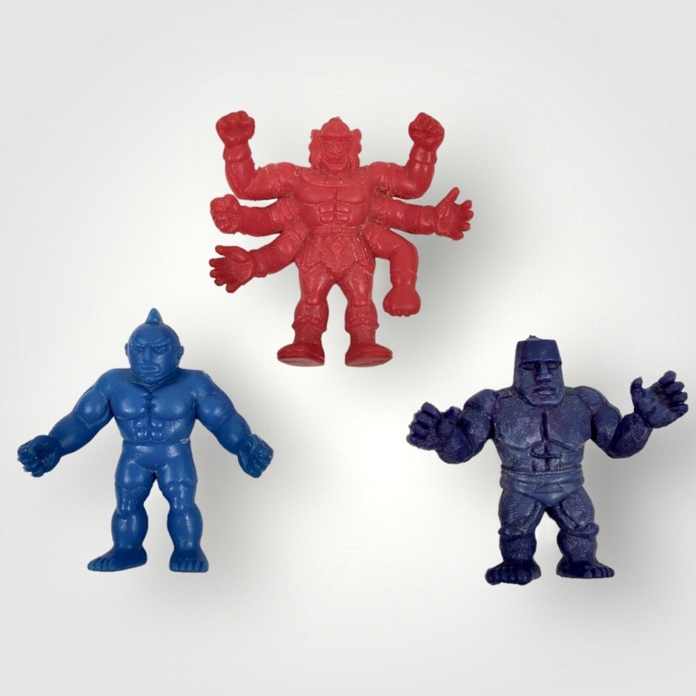 M.U.S.C.L.E. Muscle Men Vintage Action Figure Toys Lot of 3!